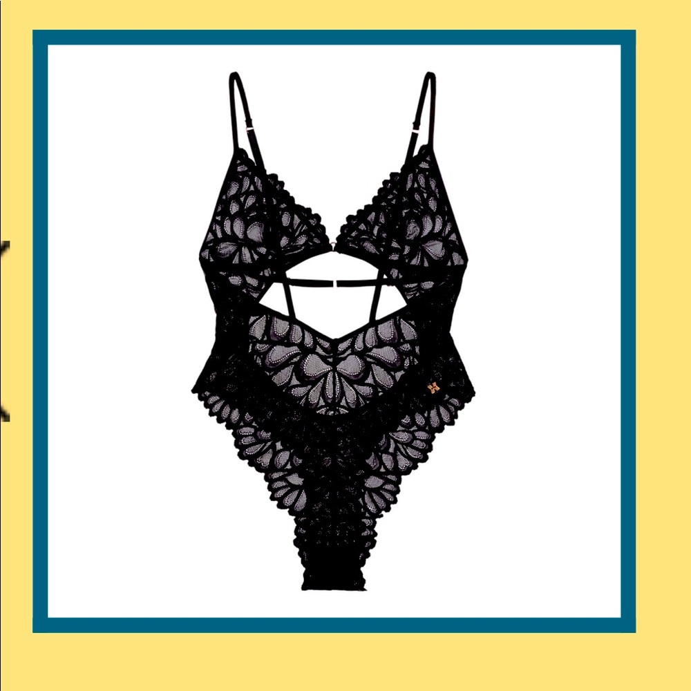 Savage X Fenty, Women's, Romantic Corded Lace Teddy